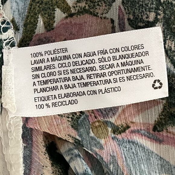 Xhilaration Coverup Kimono Tropical Print Sz M/L - Picture 11 of 11